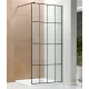 N-smart Frida black 90x190cm  fekete Walk-In zuhanyfal