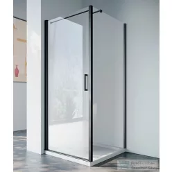 N-smart Vega black+Vico black 80x80x195 cm zuhanykabin