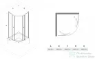 N-smart Alor 90x90x150 cm zuhanykabin