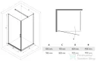 Niwell Emily clear 80x80x195 cm zuhanykabin
