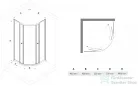 N-smart Lotus Wave 90x90x190 cm zuhanykabin