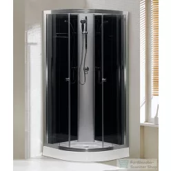 N-smart Nicole Black 90x90x208 zuhanykabin