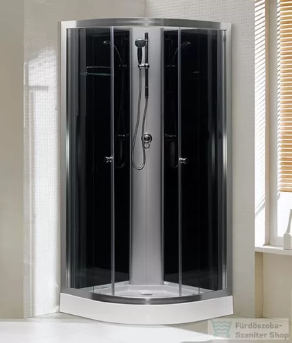 N-smart Nicole Black 90x90x208 zuhanykabin