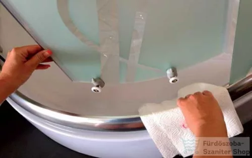 N-smart Nicole Black 90x90x208 zuhanykabin