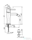 Webert Opera Moderna bidet csaptelep króm színben OE840101.015