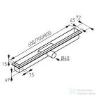Ferro Super Slim Pro - zuhanyfolyóka OLSP1-60