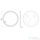 AQUALINE NOA tükör LED világítással átm:60cm (OM260)