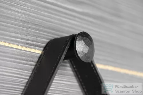 Sapho ORBITER kerek tükör akasztóval, átm:70cm, matt fekete (ORT070)