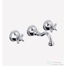   Webert Ottocento 3 részes fali mosdócsaptelep króm színben, leeresztő nélkül,  OT750404.015