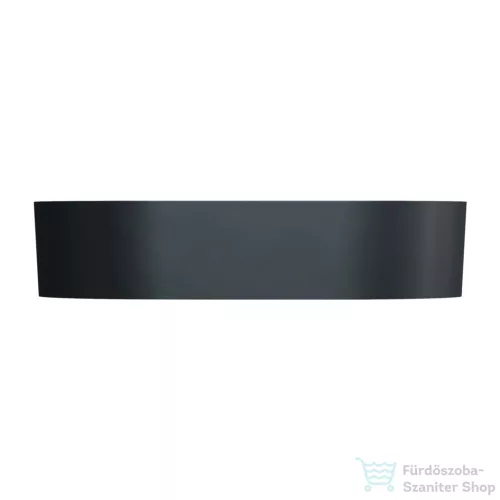 OMNIRES OVO M+ 55x36 cm-es pultra ültethető mosdó leeresztő nélkül, matt fekete lava OVOUNBLV