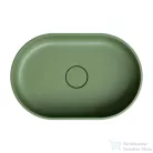 OMNIRES OVO M+ 55x36 cm-es pultra ültethető mosdó leeresztő nélkül, olive OVOUNOL