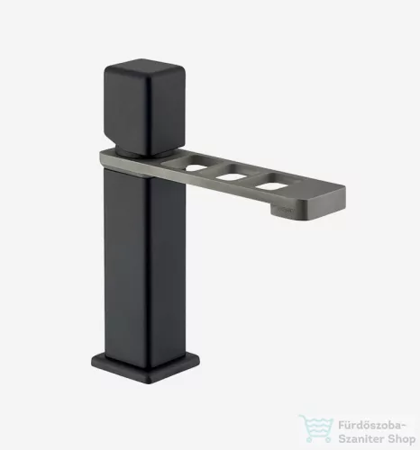Webert ONE-X mosdócsaptelep up&down leeresztővel, fekete/inox színben OX830101.441