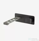 Webert ONE-X fali mosdócsaptelep fekete/inox színben, leeresztő nélkül, OX830606.441