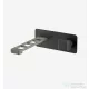 Webert ONE-X fali mosdócsaptelep fekete/inox színben, leeresztő nélkül, OX830606.441