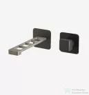 Webert ONE-X fali mosdócsaptelep fekete/inox színben, leeresztő nélkül, OX830611.441