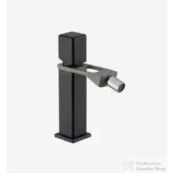   Webert ONE-X bidet csaptelep leeresztővel, fekete/inox színben OX840101.441