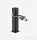Webert ONE-X bidet csaptelep leeresztővel, fekete/inox színben OX840101.441