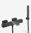 Webert ONE-X kádcsaptelep zuhanyszettel, fekete/inox színben OX850101.441