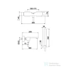Webert ONE-X kádcsaptelep zuhanyszettel, fekete/inox színben OX850101.441