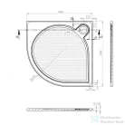 Sapho GELCO ARCA zuhanytálca, R55, 90x90 cm (PA559)