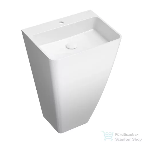 Omnires PARMA M+ 55x43x85 cm-es álló mosdó leeresztő nélkül, fényes fehér PARMAUWBP