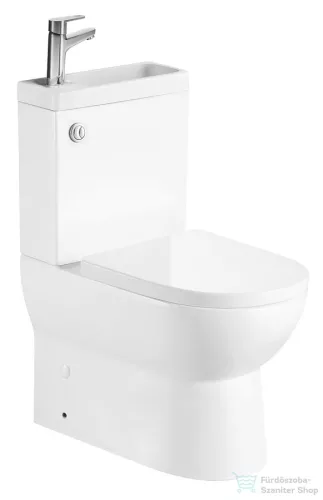 AQUALINE JALTA HYGIE monoblokkos WC, alsó/hátsó kifolyású, WC-ülőke nélkül, mosdóval, csaptelep nélkül, 38,5x63cm (PB103H)