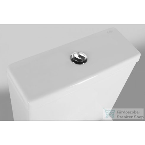 AQUALINE JALTA RIMLESS monoblokkos WC, alsó/hátsó kifolyású, ülőke nélkül, 37x63cm, duál gombos öblítőmechanika (PB103RW)