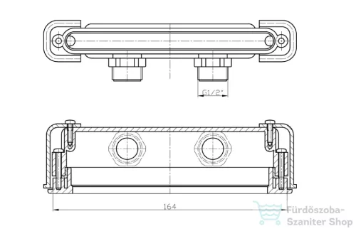 Sapho POLYSAN Cut kádba épített kádbeömlő  PC10031