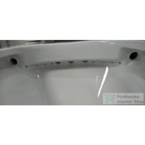 Sapho PACO RIMLESS monoblokkos WC, alsó/hátsó kifolyású, ülőke nélkül, FEHÉR CSAPTELEPPEL, bidézuhannyal, 38x64cm, duálgombos öblítőmechanikával (PC1012RX)