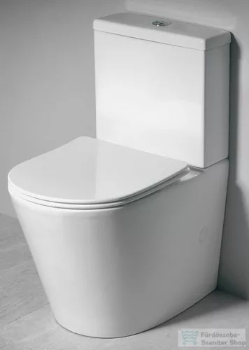 Sapho PACO RIMLESS kombi WC alsó/hátsó kifolyású, tartállyal, ülőke nélkül (PC1012WR)