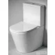 Sapho PACO RIMLESS kombi WC alsó/hátsó kifolyású, tartállyal, ülőke nélkül (PC1012WR)