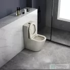 Sapho PACO RIMLESS monoblokkos WC,alsó/hátsó kifolyású, ülőke nélkül, duálgombos, elefántcsont (PC1012WRBE)