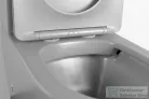 Sapho PACO RIMLESS monoblokkos WC,alsó/hátsó kifolyású, ülőke nélkül, duálgombos, matt szürke (PC1012WRGR)