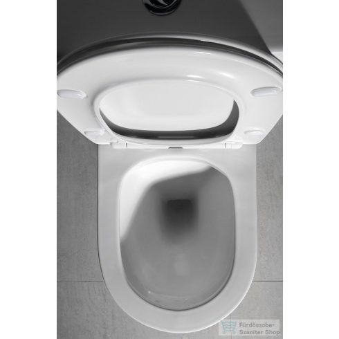 Sapho PACO RIMLESS kombi WC alsó/hátsó kifolyású, tartállyal, ülőke nélkül (PC1012WR)