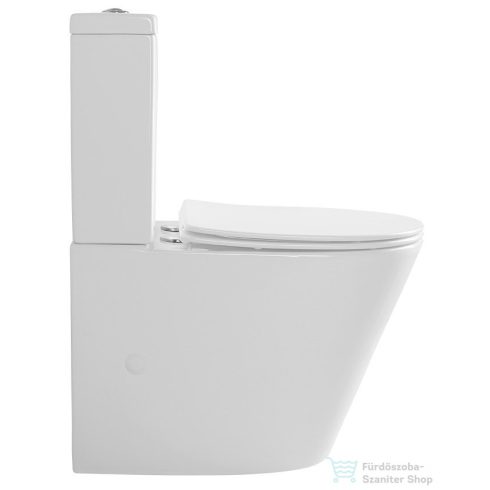 Sapho PACO RIMLESS kombi WC alsó/hátsó kifolyású, tartállyal, ülőke nélkül (PC1012WR)
