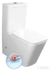 Sapho PORTO RIMLESS monoblokkos WC, alsó/hátsó kifolyású, duálgombos öblítőmechanikával (PC102WR)