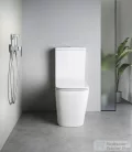 Sapho PORTO RIMLESS monoblokkos WC, alsó/hátsó kifolyású, duálgombos öblítőmechanikával (PC102WR)