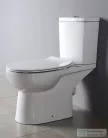 Sapho KAIRO álló kombi WC, hátsó kifolyású, tartállyal, 36x67cm, króm duálgombos öblítőmechanikával (PC105)