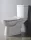 Sapho KAIRO álló kombi WC, hátsó kifolyású, tartállyal, 36x67cm, króm duálgombos öblítőmechanikával (PC105)
