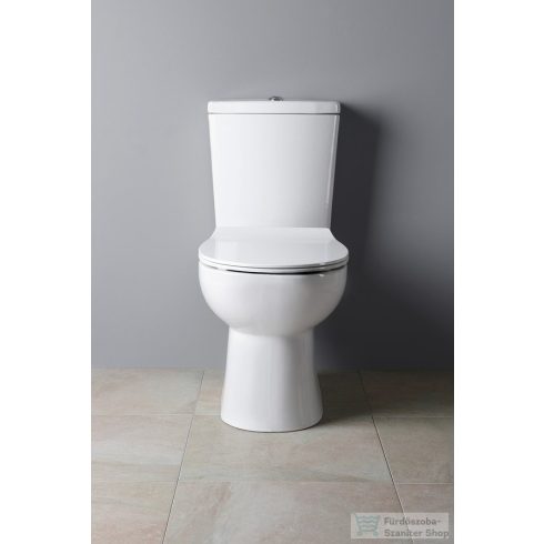 Sapho KAIRO álló kombi WC, hátsó kifolyású, tartállyal, 36x67cm, króm duálgombos öblítőmechanikával (PC105)