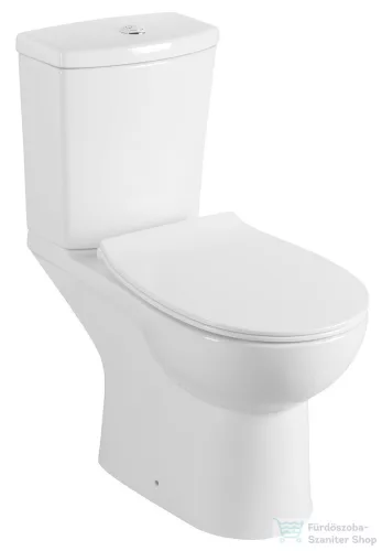 Sapho KAIRO álló kombi WC, hátsó kifolyású, tartállyal, 36x67cm, króm duálgombos öblítőmechanikával (PC105)
