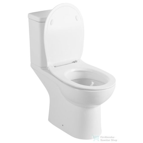 Sapho KAIRO álló kombi WC, hátsó kifolyású, tartállyal, 36x67cm, króm duálgombos öblítőmechanikával (PC105)