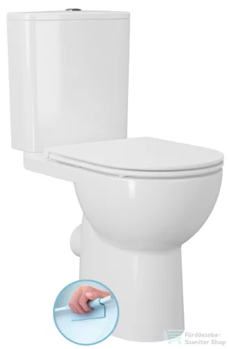 Sapho SANIVEX RIMLESS monoblokkos WC, hátsó kifolyású, ülőke nélkül (PC108WR)