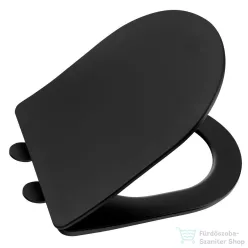   Sapho PACO SLIM Soft Close WC-ülőke, Easy take, matt fekete (PCS1012B)