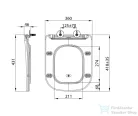 Sapho IMALA WC-ülőke, SLIM, Soft Close, Easy Take (PCS107)