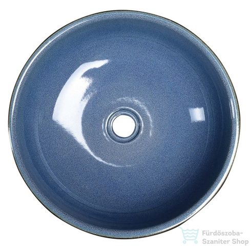 Sapho PRIORI kerámiamosdótál átmérő 41cm, 15cm, kék/szürke PI020
