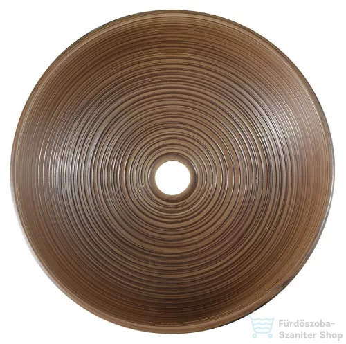 Sapho PRIORI kerámiamosdó, átm:40cm, barna/kék (PI023)