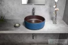 Sapho PRIORI kerámiamosdó, átm:41cm, kék/barna (PI033)