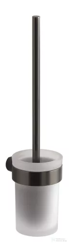Sapho PIRENEI WC-kefetartó, gun metal/tejüveg (PI330381)