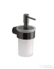 Sapho PIRENEI szappanadagoló, 110 ml, gun metal/tejüveg (PI8181)